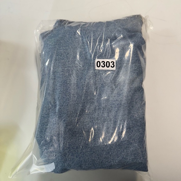 Dunbrooke Jacket Mens Large Blue Jean Barn Embroidered Leather Collared Vintage - Picture 16 of 16